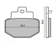Remblokset RMS (Piaggio GT 125cc) CE