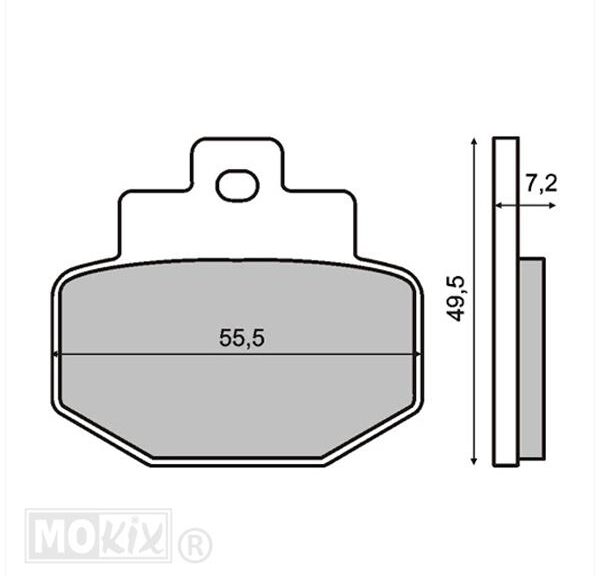 Remblokset RMS (Piaggio GT 125cc) CE