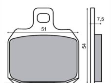 Remblokset RMS (Aprilia RS07/PIAGGIO/PEU SPF3) CE"