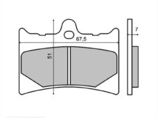 Remblokset RMS (Aprilia 125cc) CE