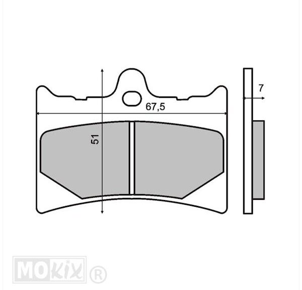 Remblokset RMS (Aprilia 125cc) CE