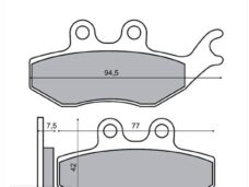 Remblokset RMS (Rieju RS2/NKD) Voor CE