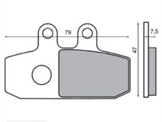 Remblokset RMS (Aprilia Atlantic 500) CE
