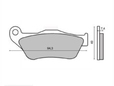 Remblokset RMS (Yamaha X-MAX 125cc) CE