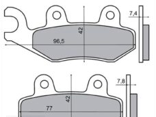 Remblokset RMS (PEU Django/Suzuki ATV 98-00) CE