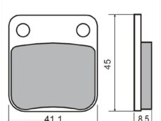 Remblokset RMS (Daelim Tapo/Honda MB) CE