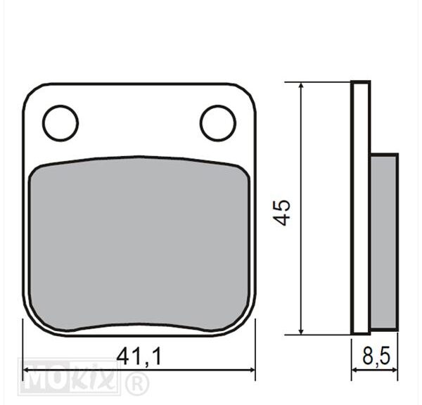 Remblokset RMS (Daelim Tapo/Honda MB) CE