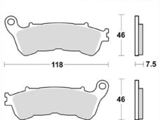 Remblokset RMS (Honda SH 125cc) Voor