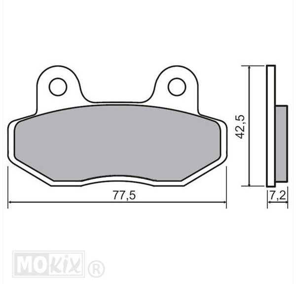Remblokset RMS (Grand Retro NSR/MBX/KYMCO/SPF3) CE