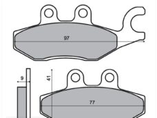 Remblokset RMS (Piaggio FLY 4T 100cc) CE