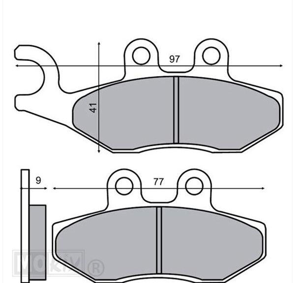 Remblokset RMS (Piaggio Primavera/FLY) CE