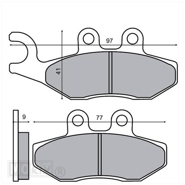 Remblokset RMS (Piaggio Primavera/FLY) CE