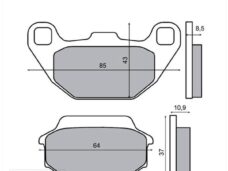 Remblokset RMS (Kymco People) Voor CE