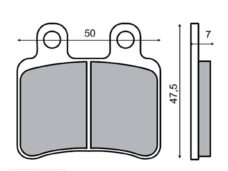 Remblokset RMS (Peugeot Elyseo/Rieju RS2) CE