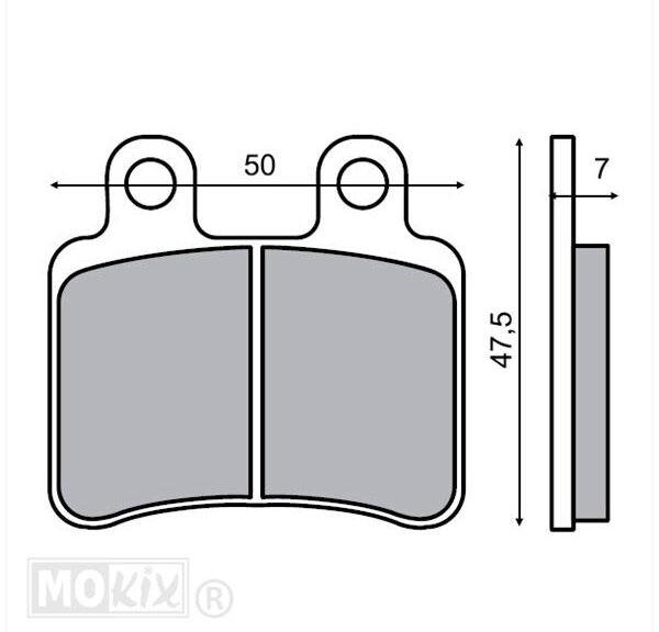 Remblokset RMS (Peugeot Elyseo/Rieju RS2) CE