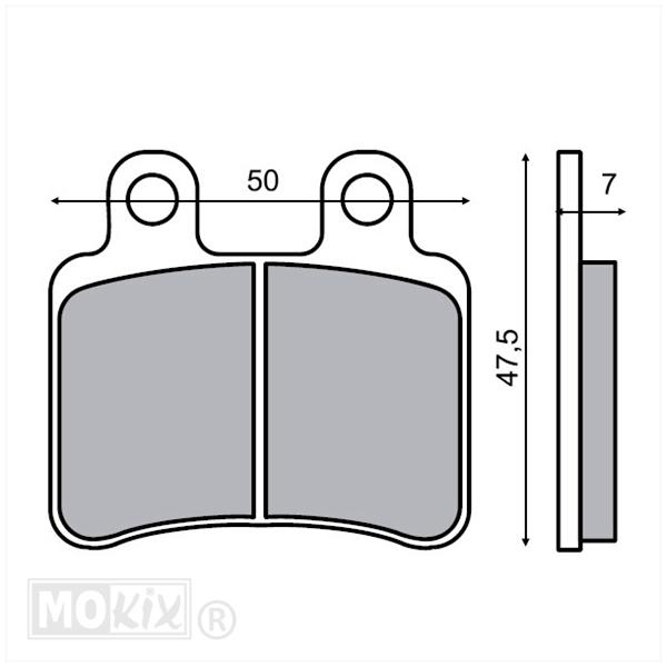 Remblokset RMS (Peugeot Elyseo/Rieju RS2) CE