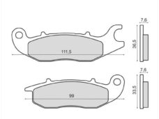 Remblokset RMS (Rieju RS2/HONDA CBR125R) CE