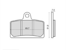 Remblokset RMS (Rieju RS3/PEUGEOT XR7) CE
