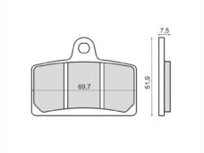 Remblokset RMS (Rieju RS3/PEUGEOT XR7) CE