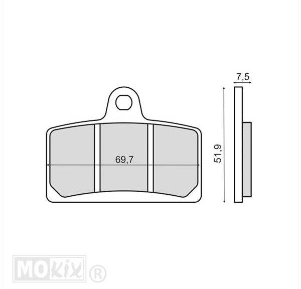 Remblokset RMS (Rieju RS3/PEUGEOT XR7) CE