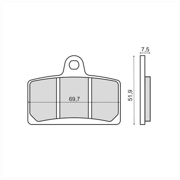Remblokset RMS (Rieju RS3/PEUGEOT XR7) CE