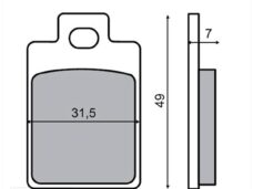 Remblokset RMS (Piaggio NRG) CE