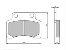Remblokset RMS (Kymco Generic XOR/Cracker/CHI) CE