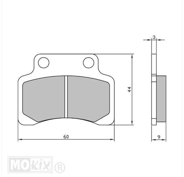 Remblokset RMS (Kymco Generic XOR/Cracker/CHI) CE