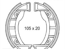 Remschoen-SET Tomos A35 NT 105mm RMS