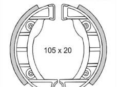 Remschoen-SET Tomos A35 NT 105mm RMS