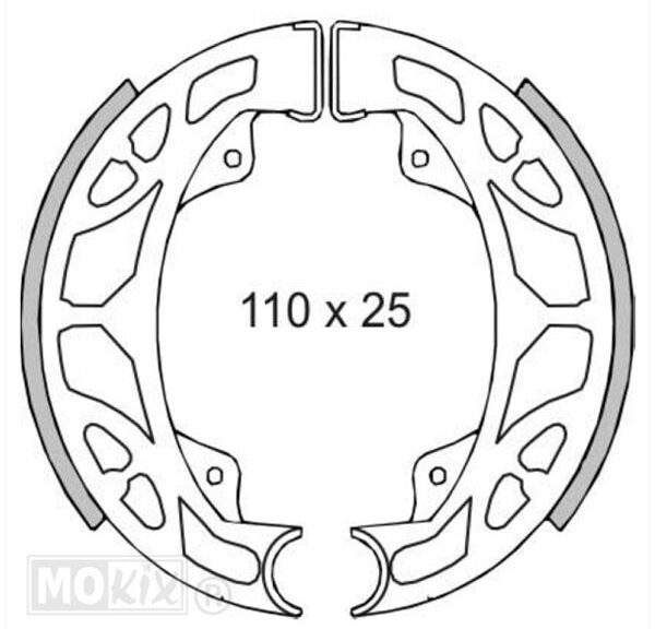 Remschoen-SET Piaggio Runner/ZIP/Vespa LX RMS