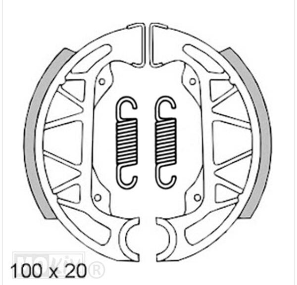 Remschoen-SET Piaggio NRG/NTT 100x20 RMS