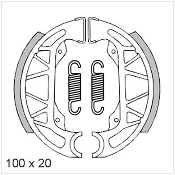 Remschoen-SET Piaggio NRG/NTT 100x20 RMS