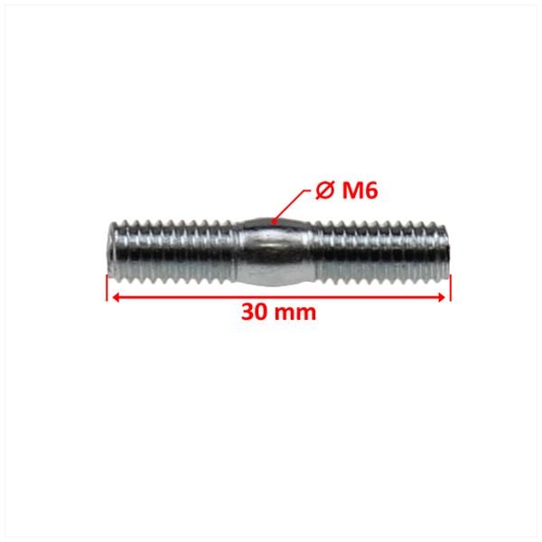Uitlaat Tapeind UNI M6x30mm (12)