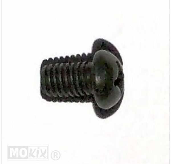 Bout M6x10 GR.Retro Bolkop Zwart