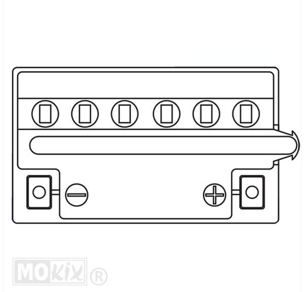Accu CB 4L-B (YB 4L-B) 121x71x92 Yacht