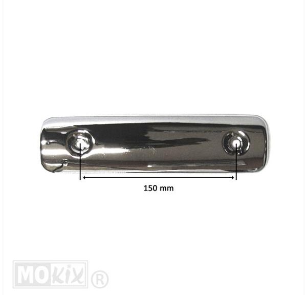 Uitlaatschild China Grand Retro 150mm Chrome
