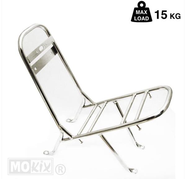 Achterdrager China Grand Retro Chroom