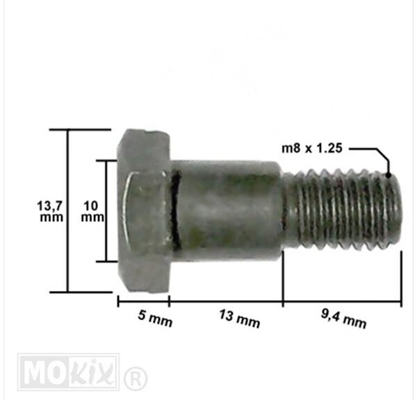 Bout Zijstandaard China JET TEN M8x1.25 (1)