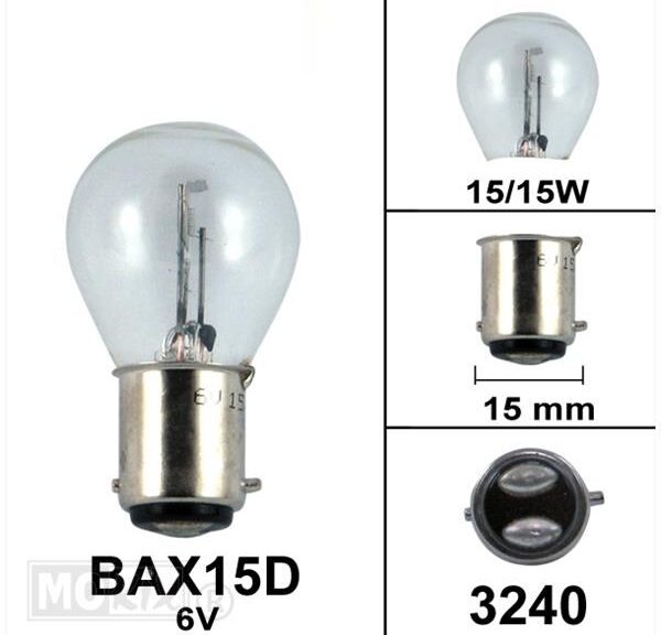 Lamp BAX15D  6V 15/15W (1)