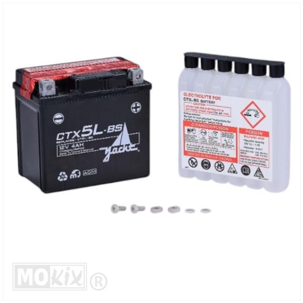 Accu CTX 5L-BS (YTX5L-BS) 113x70x107 Yacht - Afbeelding 3