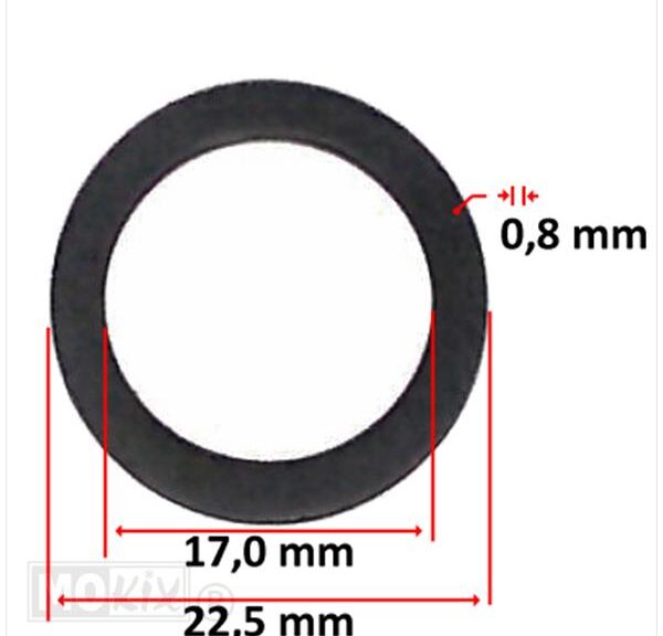 CHI Retainer Valve Spring GY6 50 22.5x17.0x0.8mm