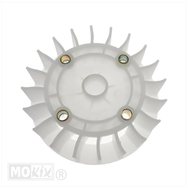 Koelventilator China GY6/KYMCO/PEUGEOT 4T/2T WIT - Afbeelding 2
