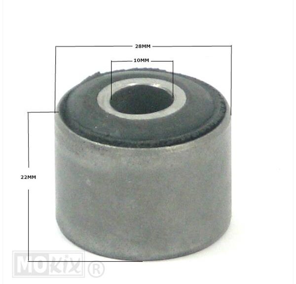 Motorsilentblok China/PEU/SYM 4T GY6 28x10x22mm - Supertec