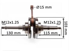 Krukas GY6 China 4T 125cc (17 Tanden)