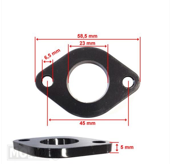 Spruitstuk Isolatieplaat China 4T GY6 125cc