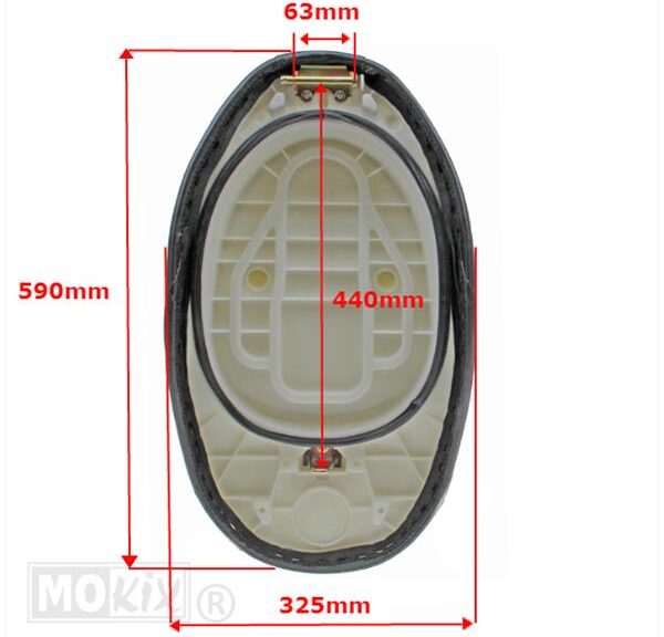 Buddy Seat China Pico Zwart - MKX