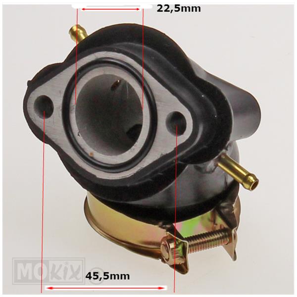 Collecteur d'admission Chine 4T GY6 125cc (2 raccords de dépression) - Figure 4