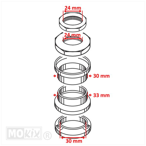 Balhoofdset China Classic LX / Z2000 - Supertec