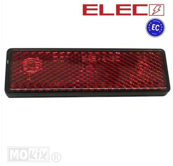 Reflector Rechthoek 94x28 Rood 2 Bouten CE
